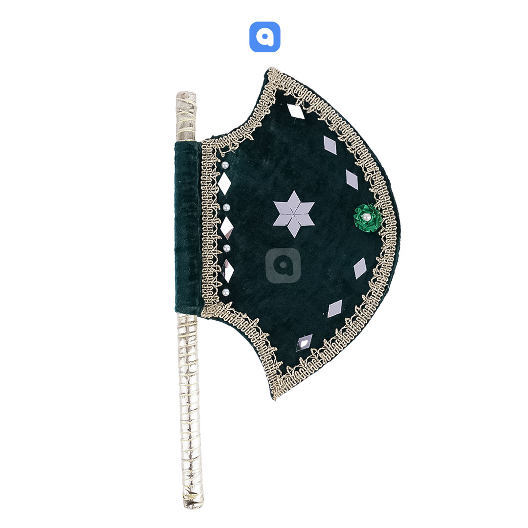 Hand Made Velvet Fan Multi Color