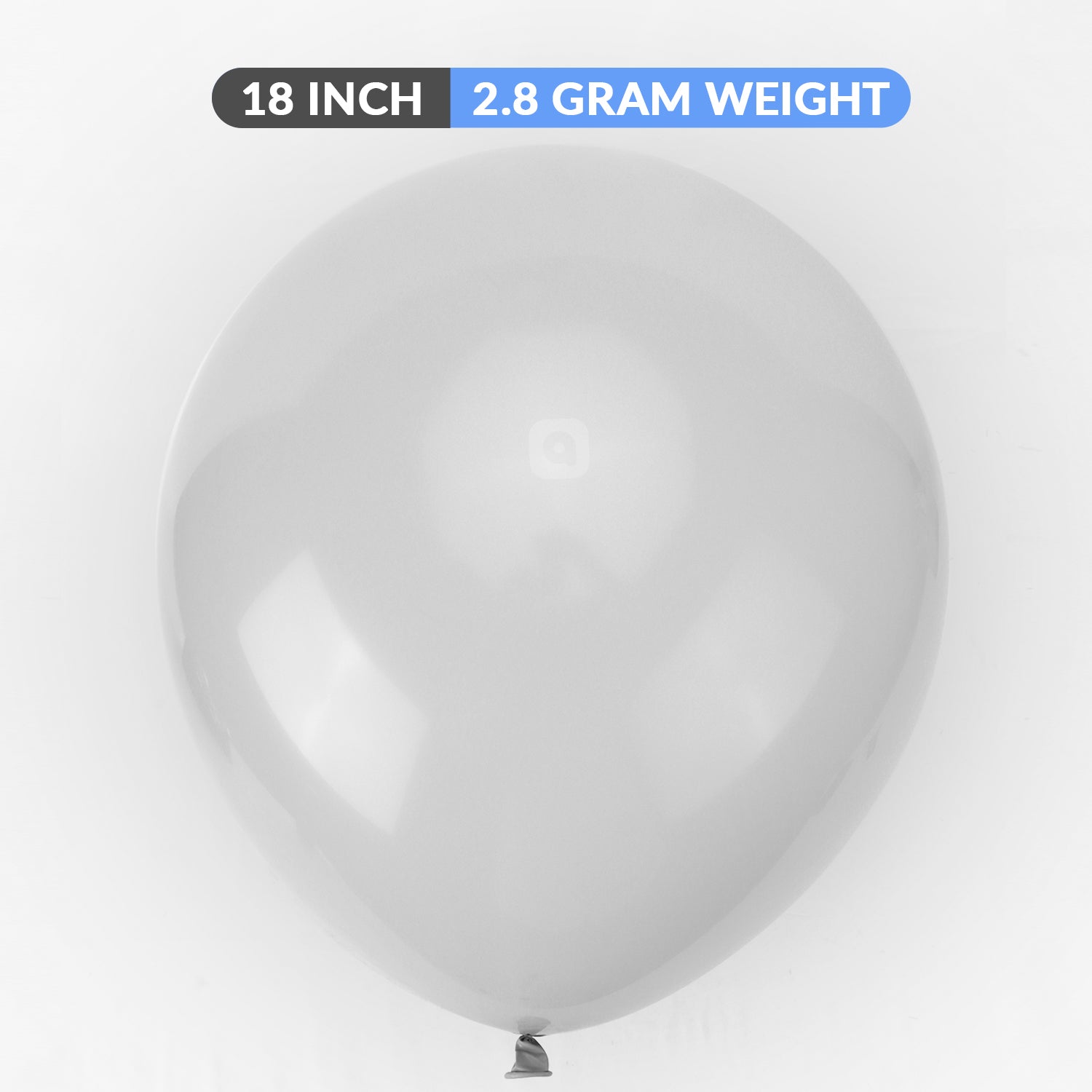 Pack of 50 - Grey 18 Inch Latex Balloon - Ardor