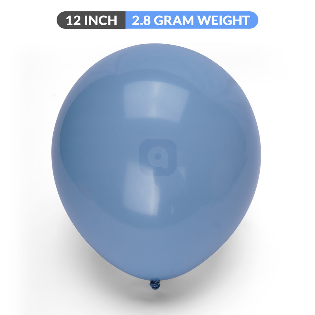 Pack of 100 Misty Blue latex Balloon - Ardor UAE