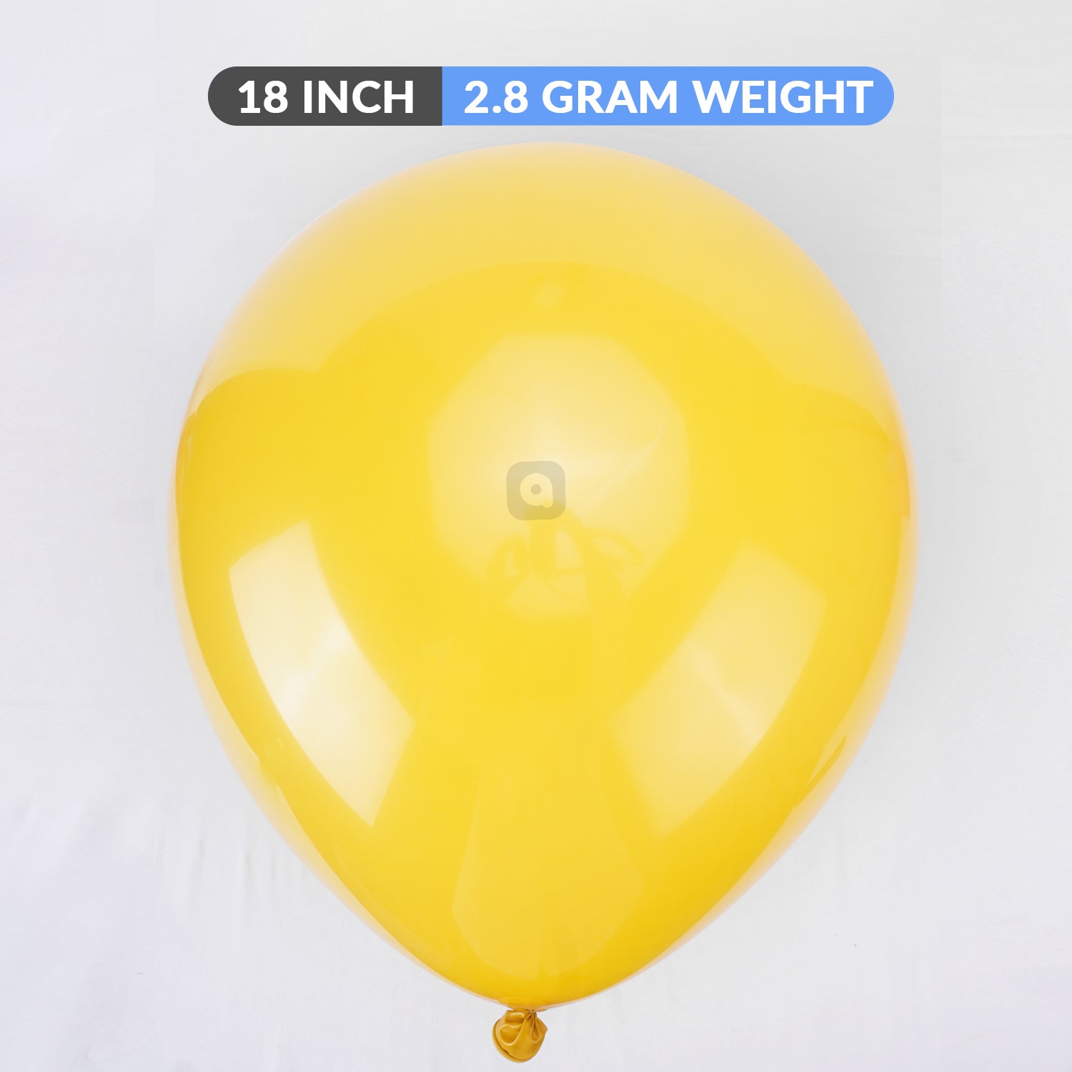 Pack of 50 - Yellow 18 Inch Latex Balloon - Ardor