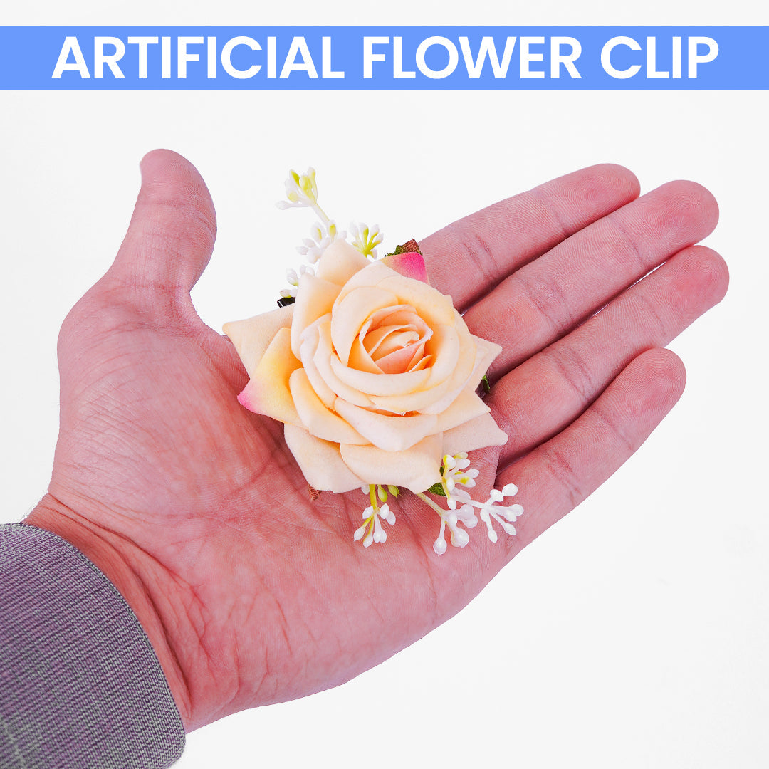 Fashion Flower Rose Hair Hairpin  For Woman Wedding Bridal Hair Clip Gifts - Ardor