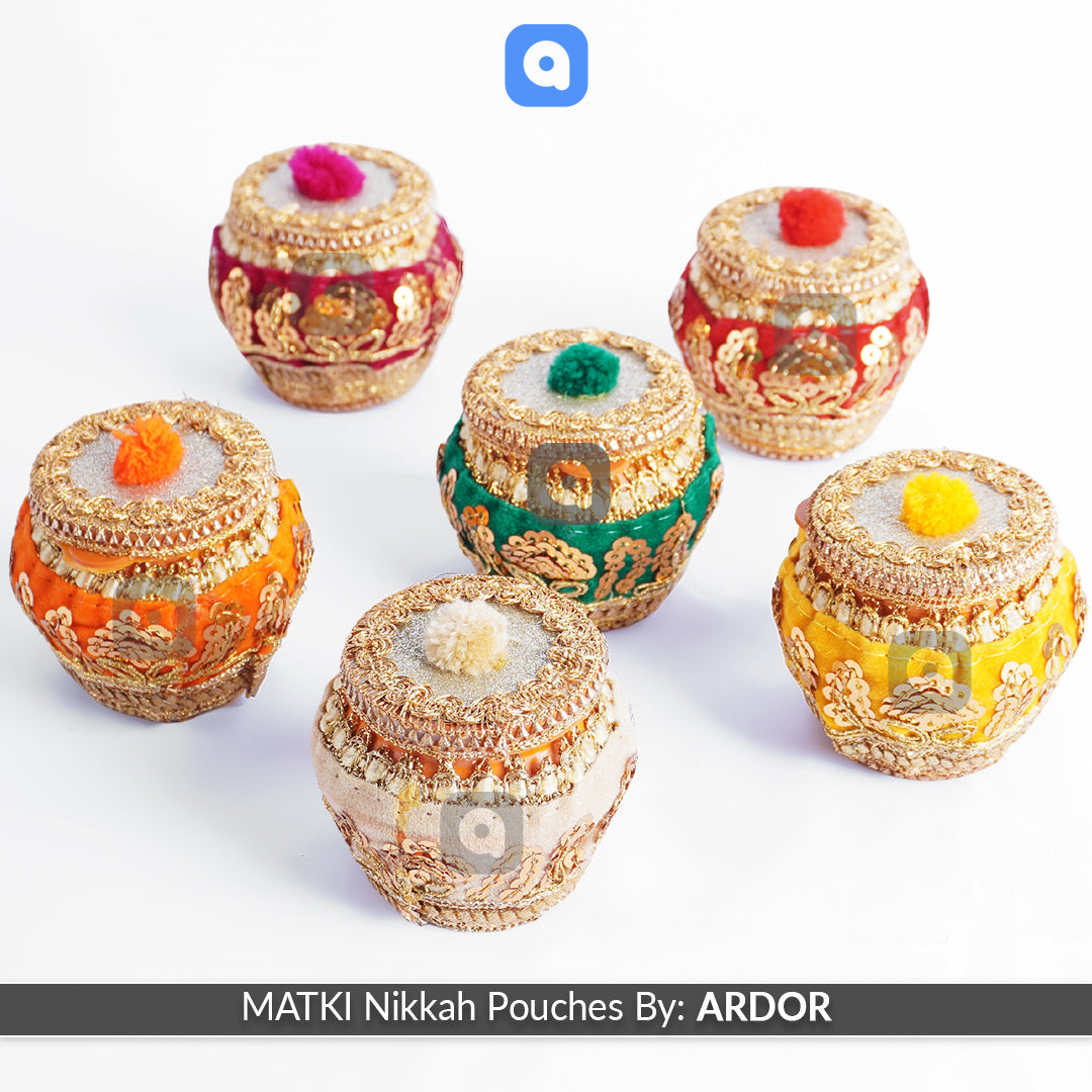 Pack of 10 - Matki Nikkah Pouches - Ardor UAE