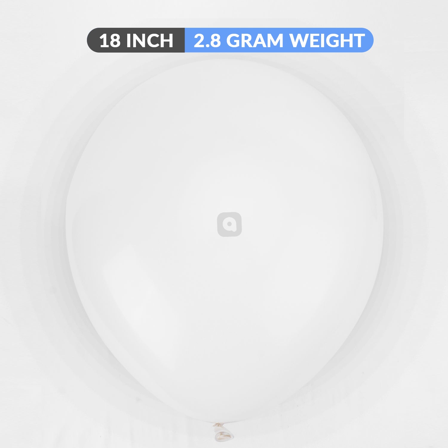 Pack of 50 - White 18 Inch Latex Balloon - Ardor