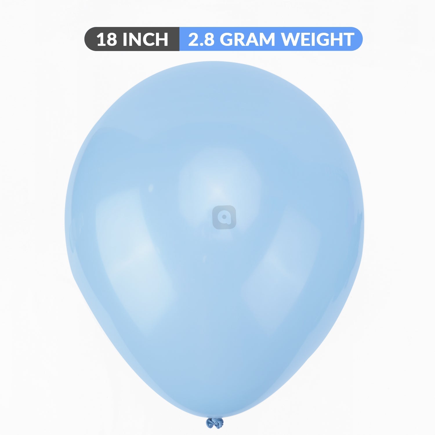 Pack of 50 - Misty Blue 18 Inch Latex Balloon - Ardor