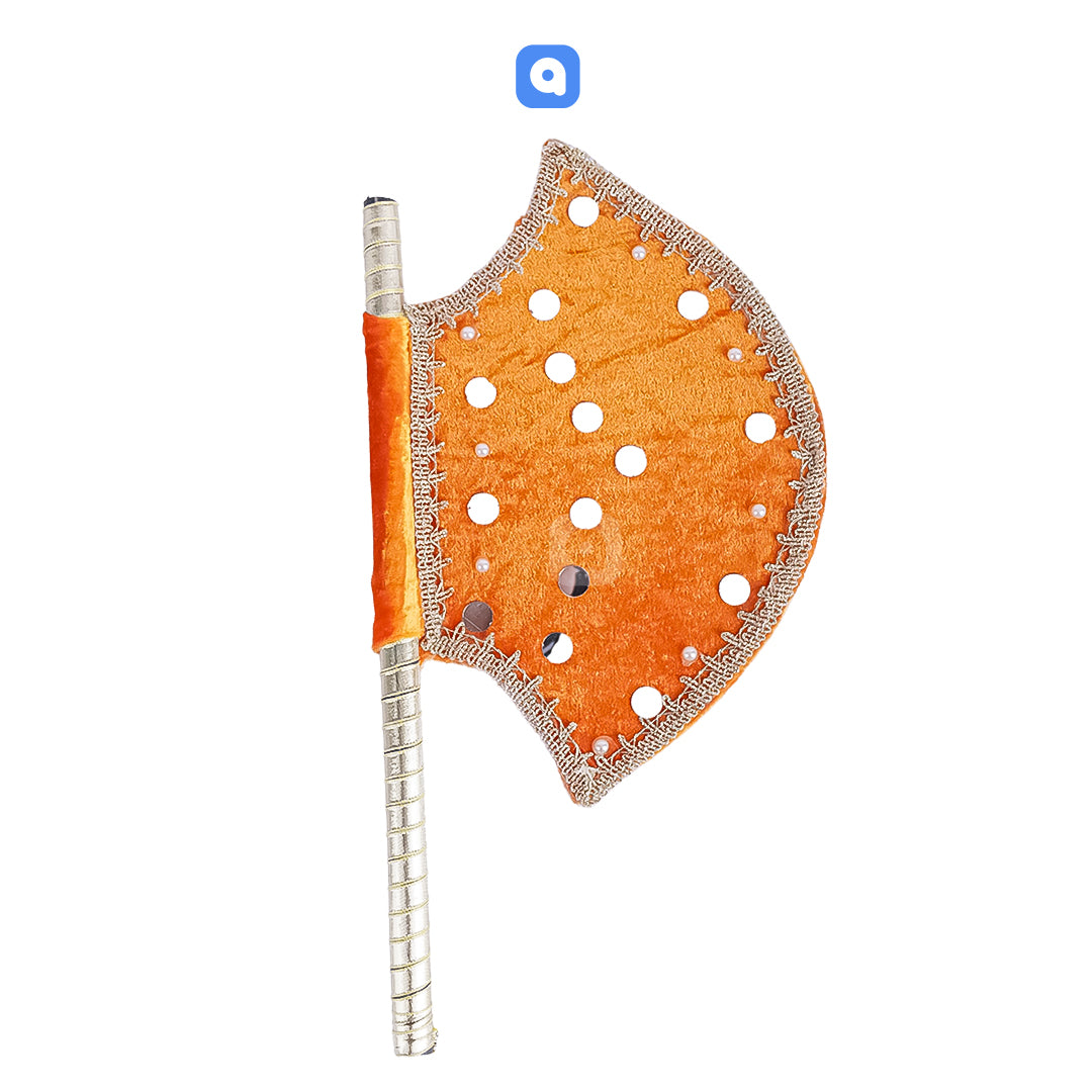 Hand Made Velvet Fan Multi Color