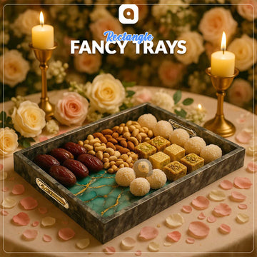 Rectangle Fancy Serving Trays – Decorative Multipurpose Tray