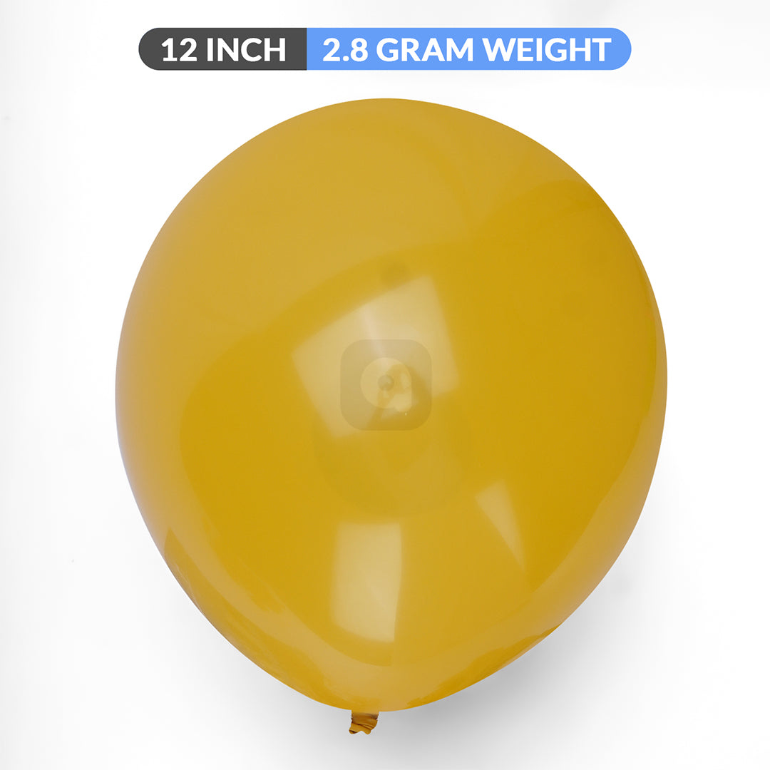 Pack of 100 Mustard latex Balloon - Ardor UAE