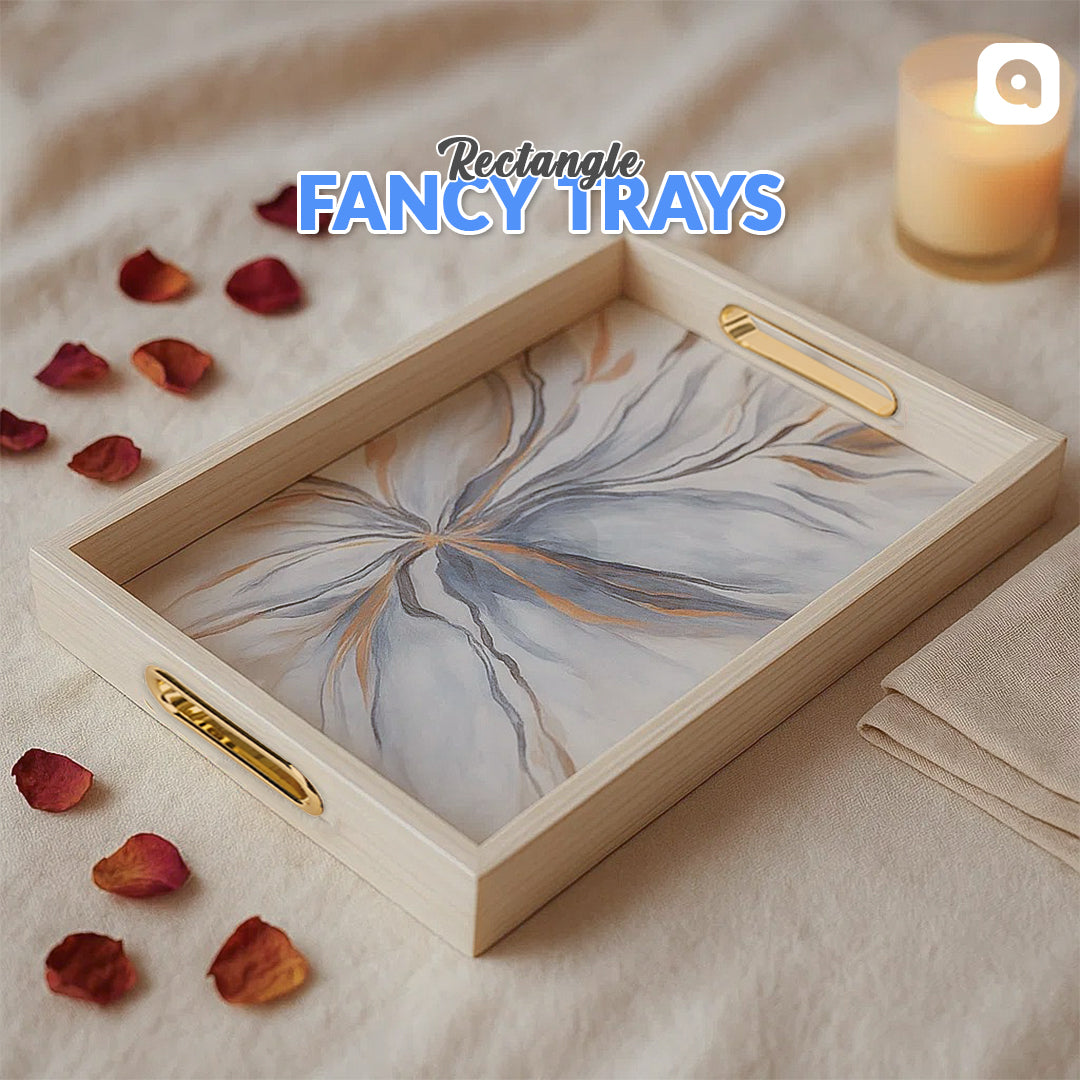 Rectangle Fancy Serving Trays – Decorative Multipurpose Tray