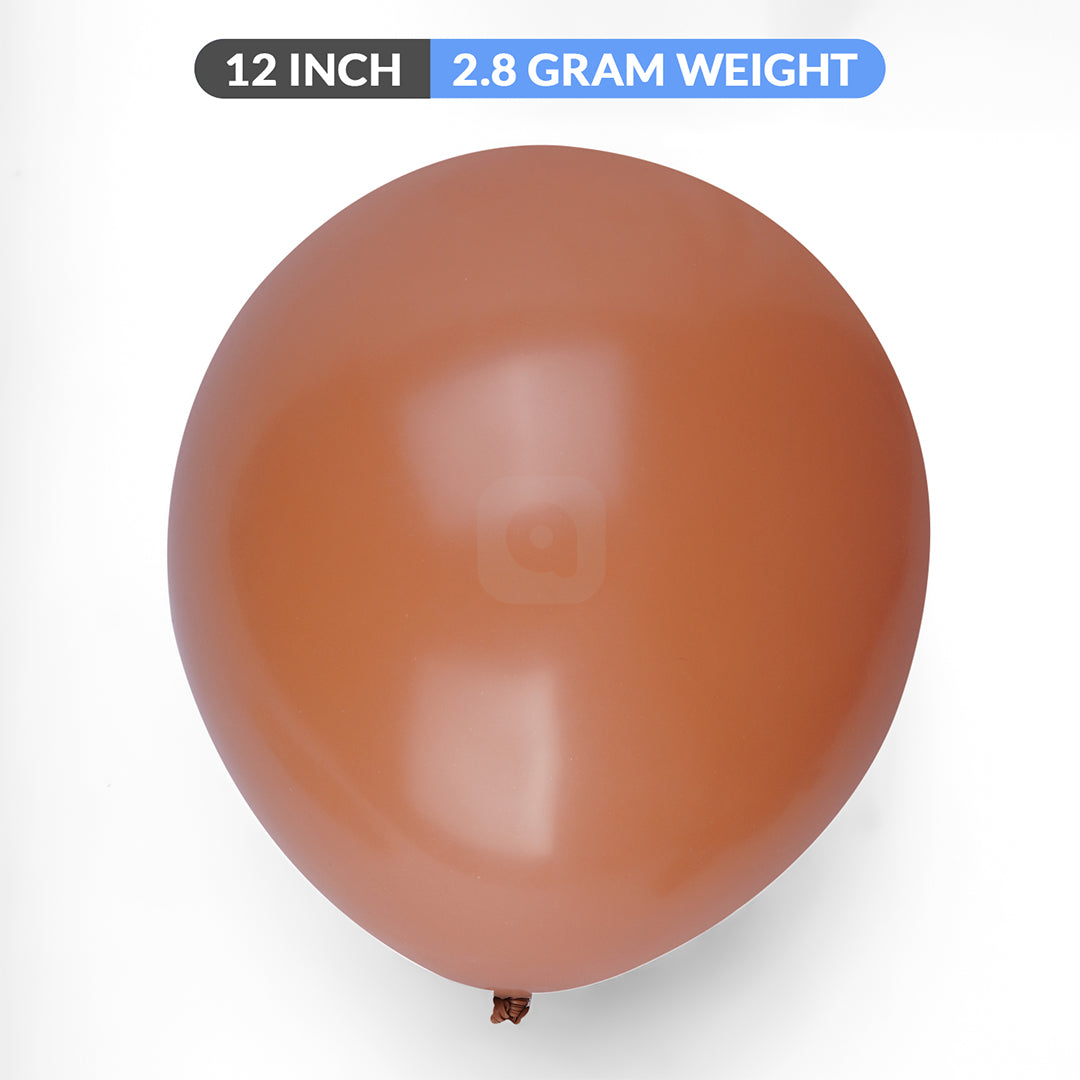 Pack of 100 Vintage coco brown latex Balloon - Ardor UAE