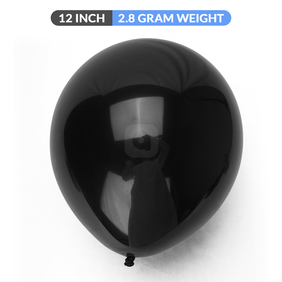 Pack of 100 Black latex Balloon - Ardor UAE
