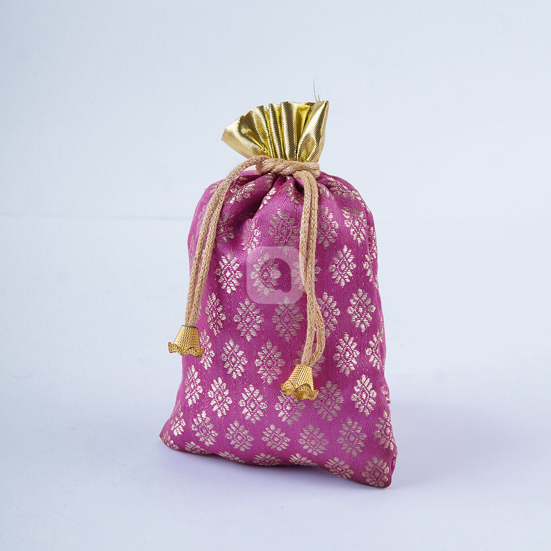 Multi Colors Jamawar fabric Pouches for Nikkah & Wedding - Ardor UAE