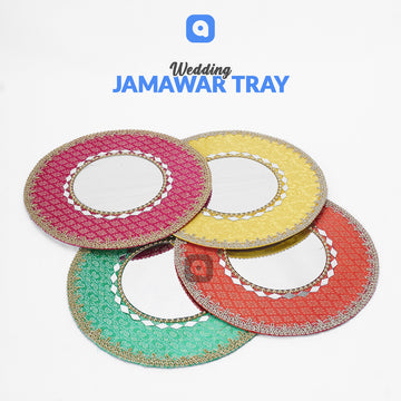 Wedding Jamawar Tray for Wedding Decoration