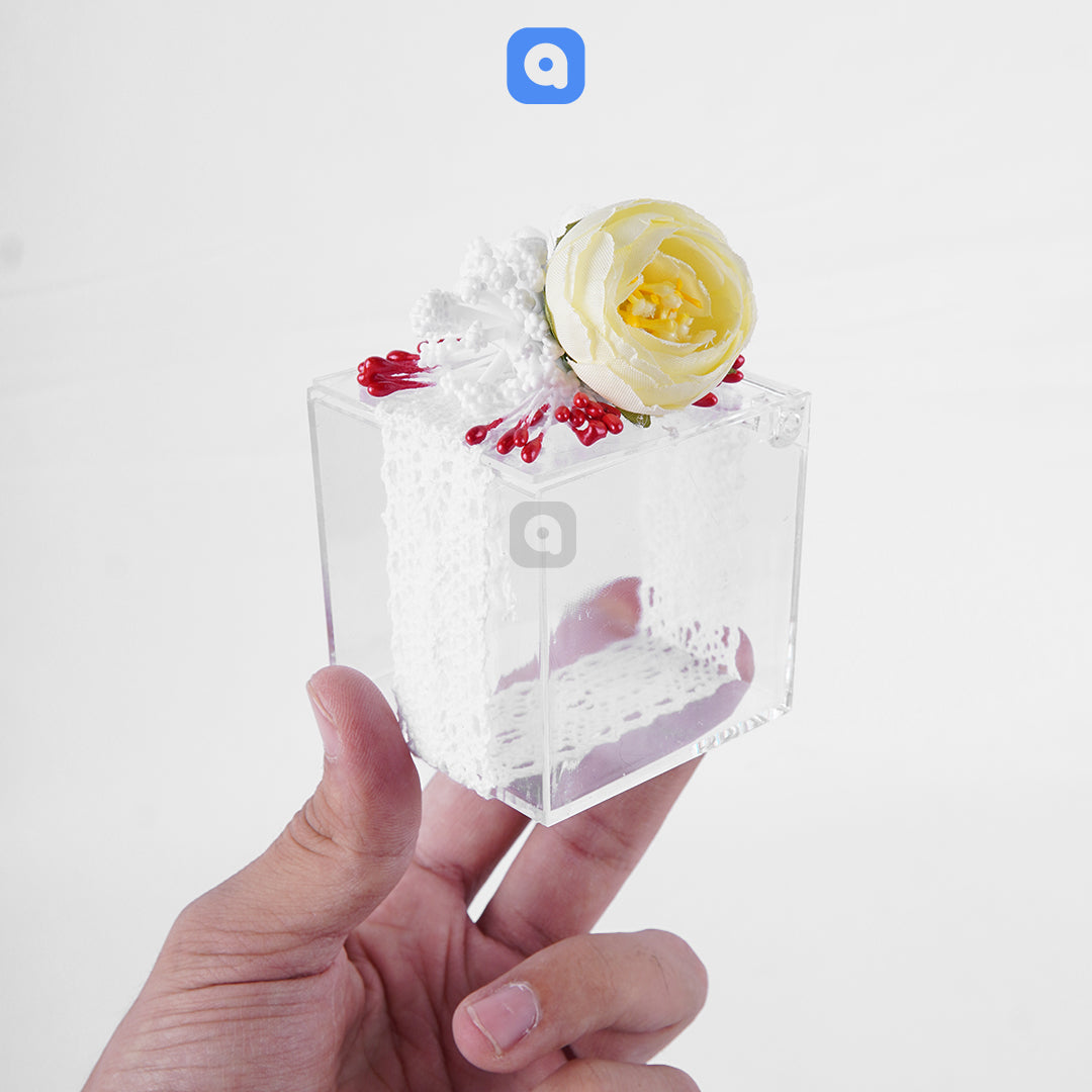 Pack of 12 – Acrylic Nikkah Bid Boxes for Wedding & Engagement Events