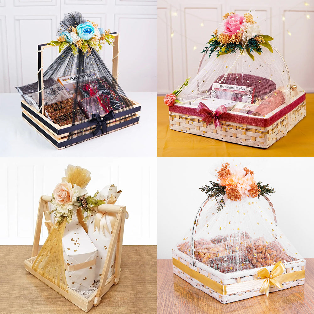 Golden Dot Fancy Net For Gift Wrapping - Ardor