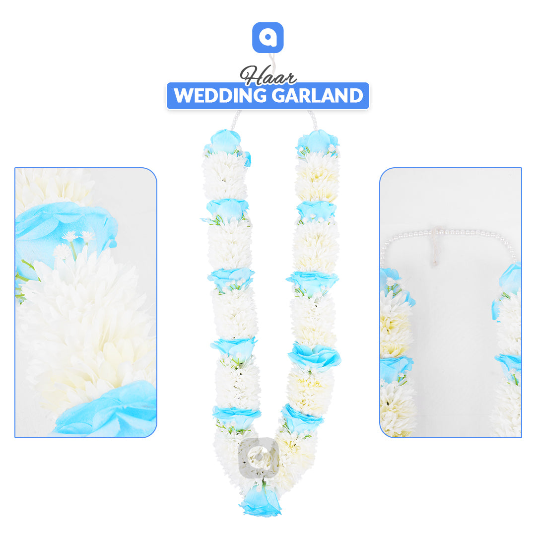 Traditional Wedding Haar Varmala For Nikkah Maiyun Mehndi, Shadi, Vivah Couple Garland Set Bride & Groom South Asian Culture Celebration