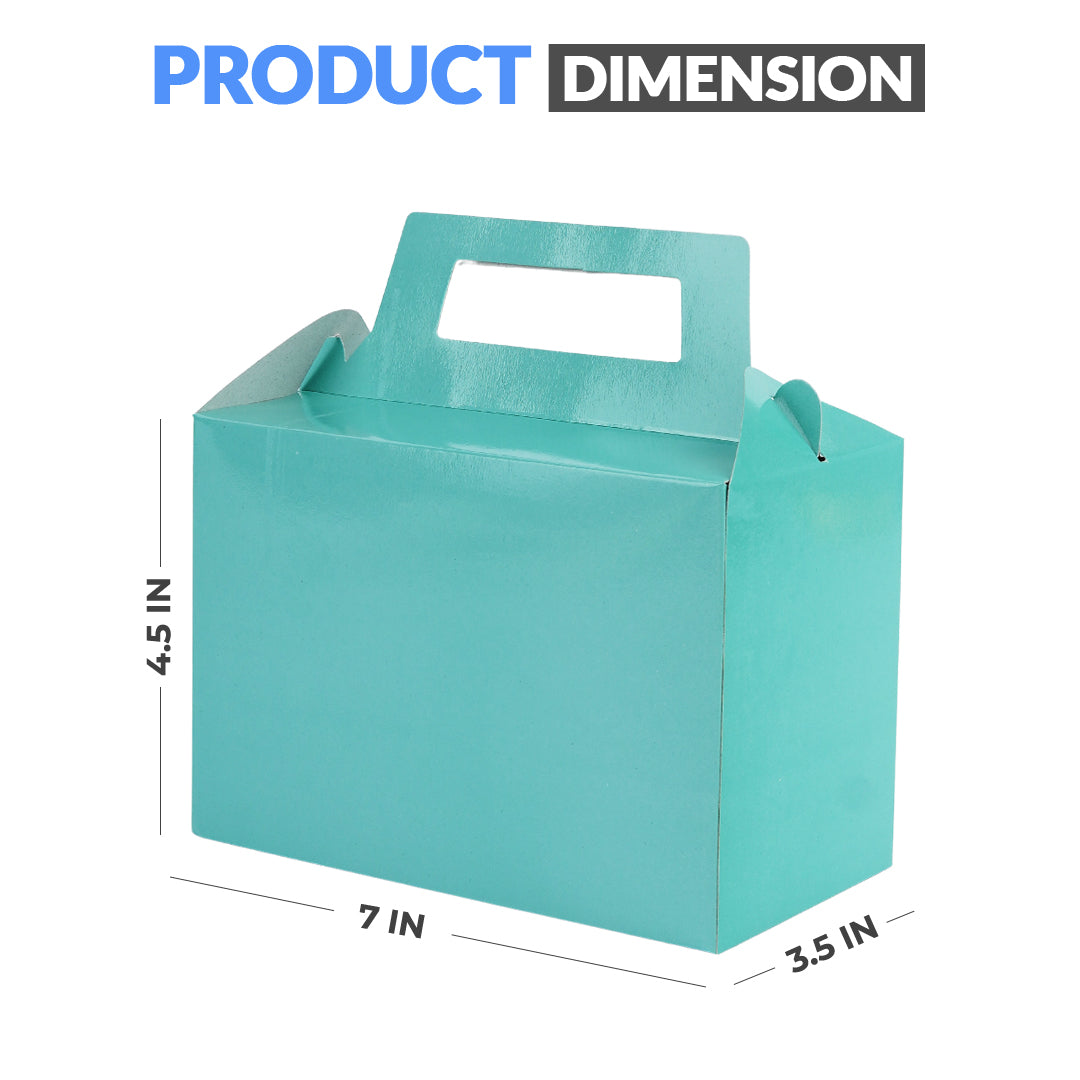 Pack of 10 - Sea Green Color Goodie Boxes - Wedding, Party & Gift Packaging – Ardor UAE