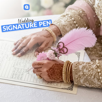 Nikkah Signing Pen – Islamic Wedding Pen for Bride & Groom | Available in Multiple Designs & Colors