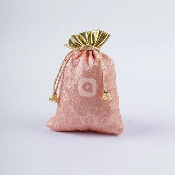 Pack of 50 Multi Color Jamawar Fabric Nikkah Pouches