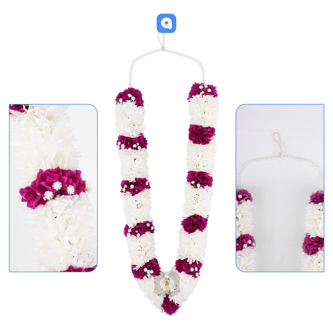 Traditional Wedding Haar Varmala For Nikkah Maiyun Mehndi, Shadi, Vivah Couple Garland Set Bride & Groom South Asian Culture Celebration