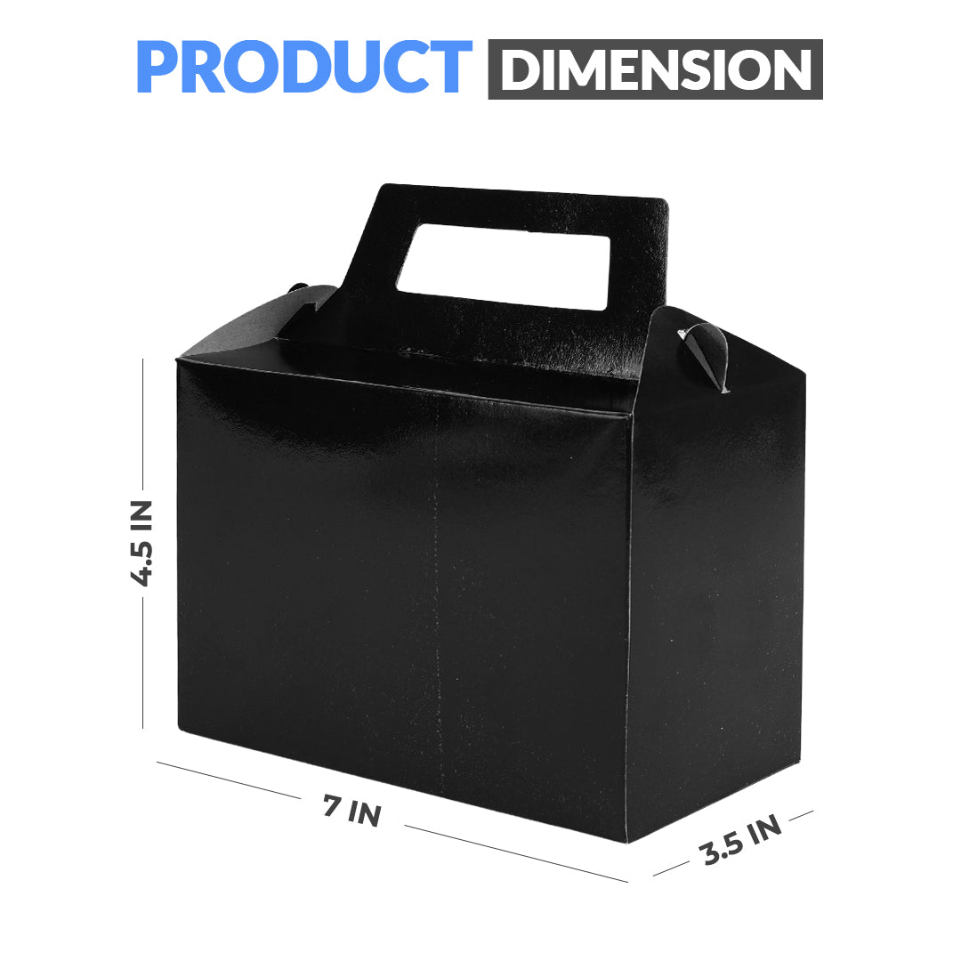 Pack of 10 - Black Color Goodie Boxes - Wedding, Party & Gift Packaging – Ardor UAE