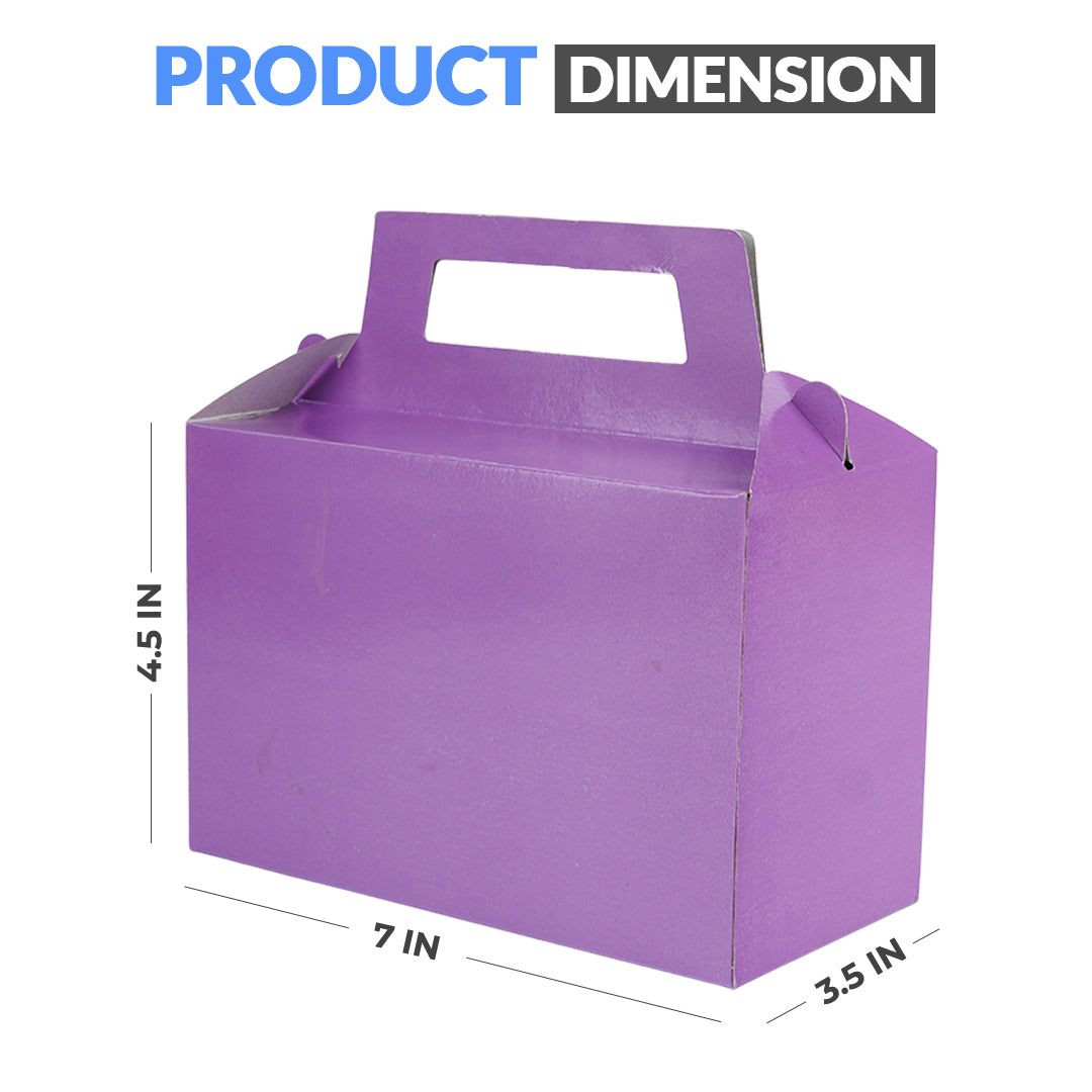 Pack of 10 - Marcon Purple Color Goodie Boxes - Wedding, Party & Gift Packaging – Ardor UAE