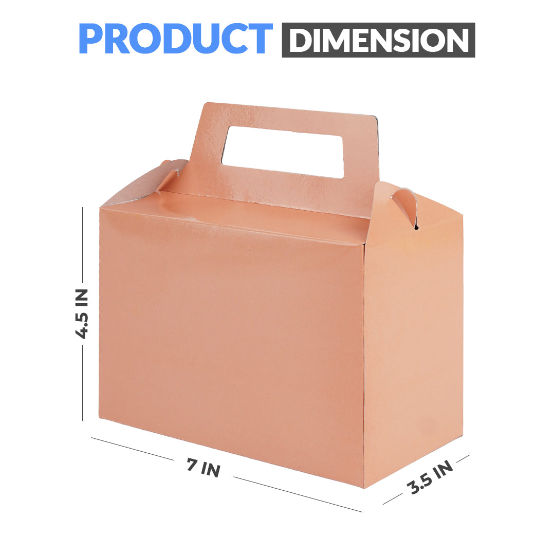 Pack of 10 - Apricot Color Goodie Boxes – Wedding, Party & Gift Packaging – Ardor UAE