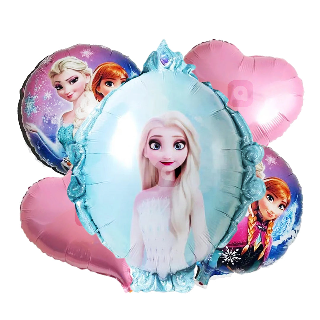 Frozen Foil Balloons - 5 pcs Set - Ardor UAE