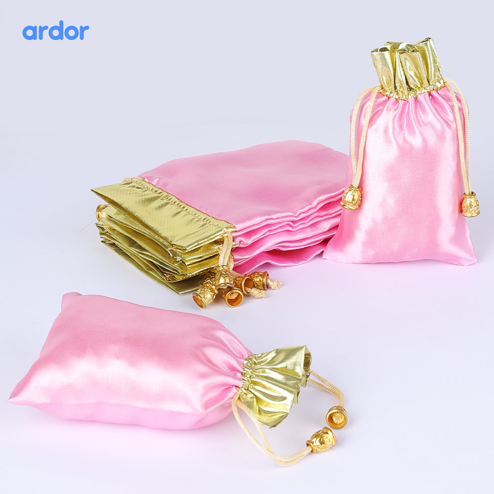 Multi Colors Jamawar fabric Pouches for Nikkah & Wedding - Ardor UAE