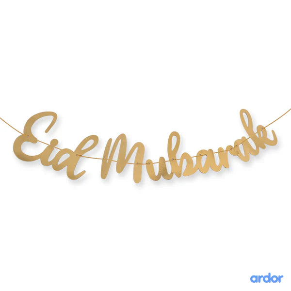 Eid Mubarak Laser Cut Banner