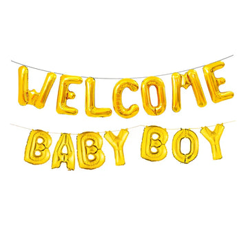 Welcome Baby Boy Foil Balloons Set - Ardor UAE