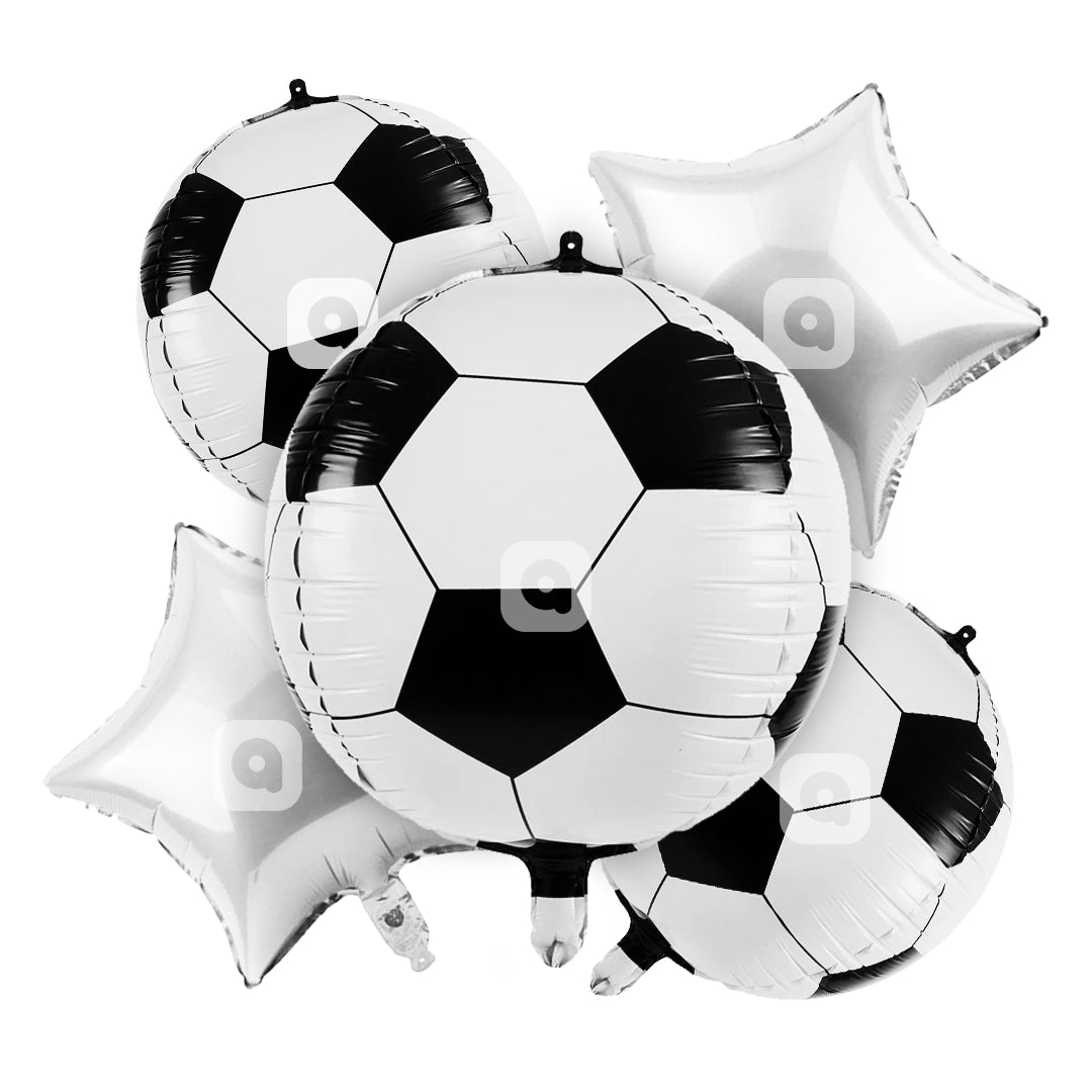 Football Foil Balloon - 5 Pcs Set - Ardor UAE
