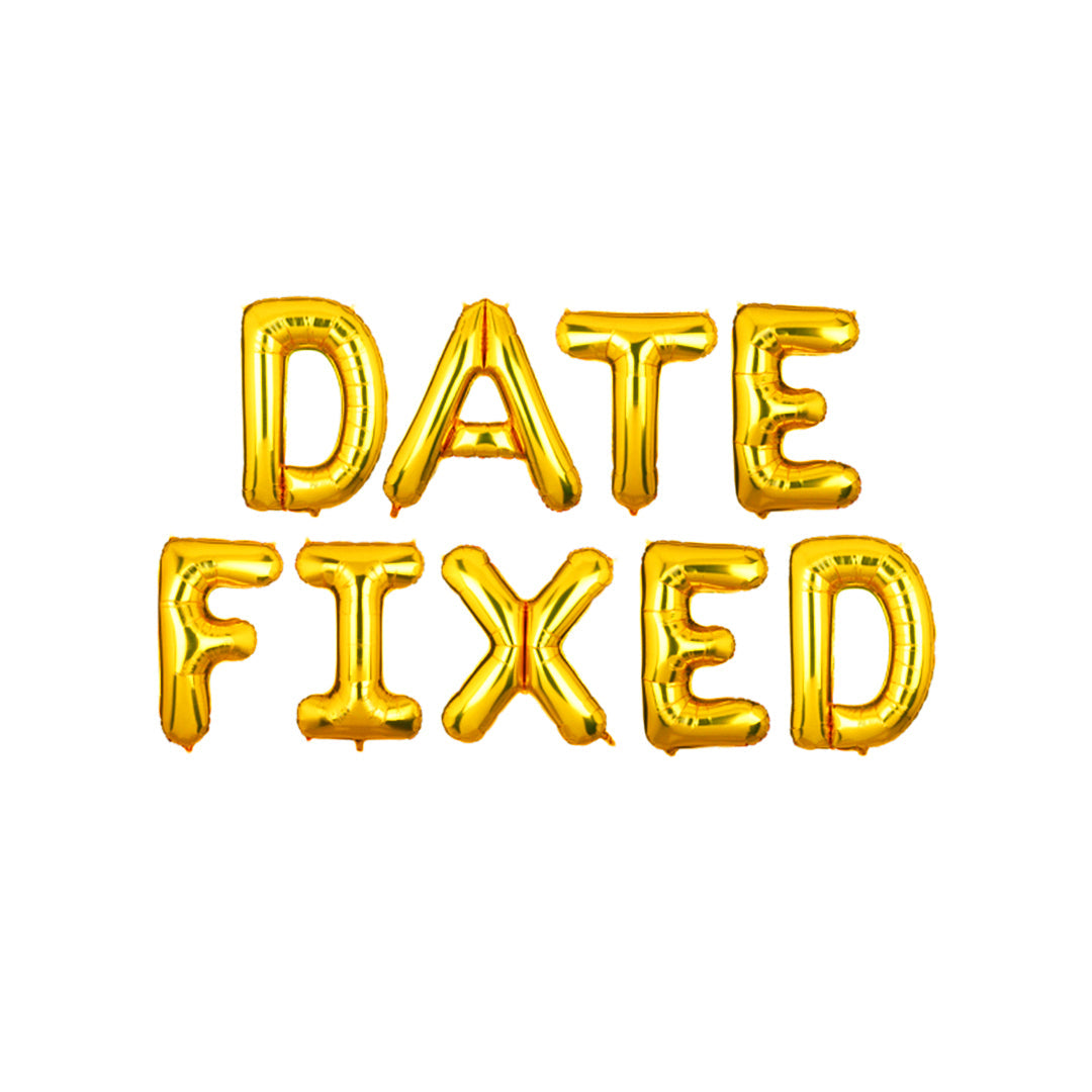 Date Fixed Foil Balloons Set - Ardor