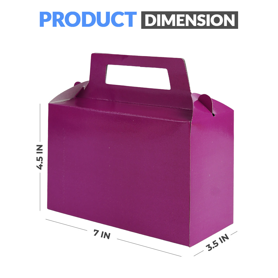 Pack of 10 - Purple Color Goodie Boxes - Wedding, Party & Gift Packaging – Ardor UAE