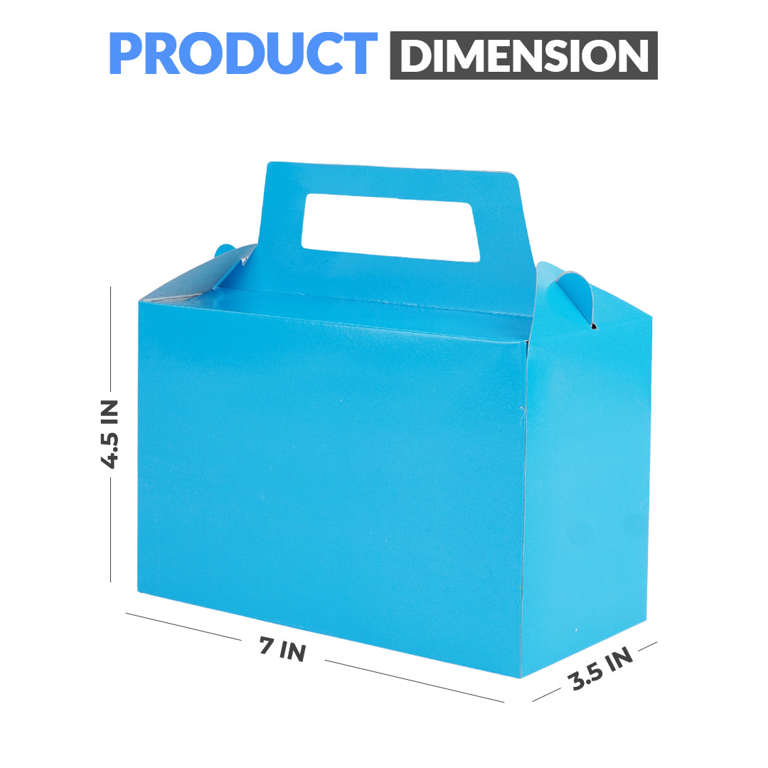 Pack of 10 - Sky Blue Color Goodie Boxes - Wedding, Party & Gift Packaging – Ardor UAE