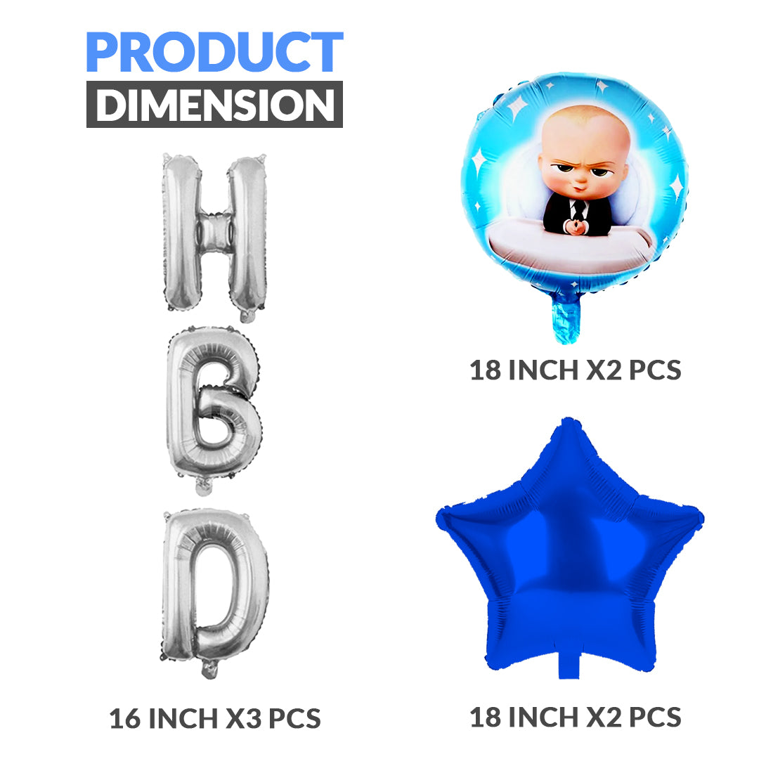 Baby Boss Foil Balloons - 5 pcs Set