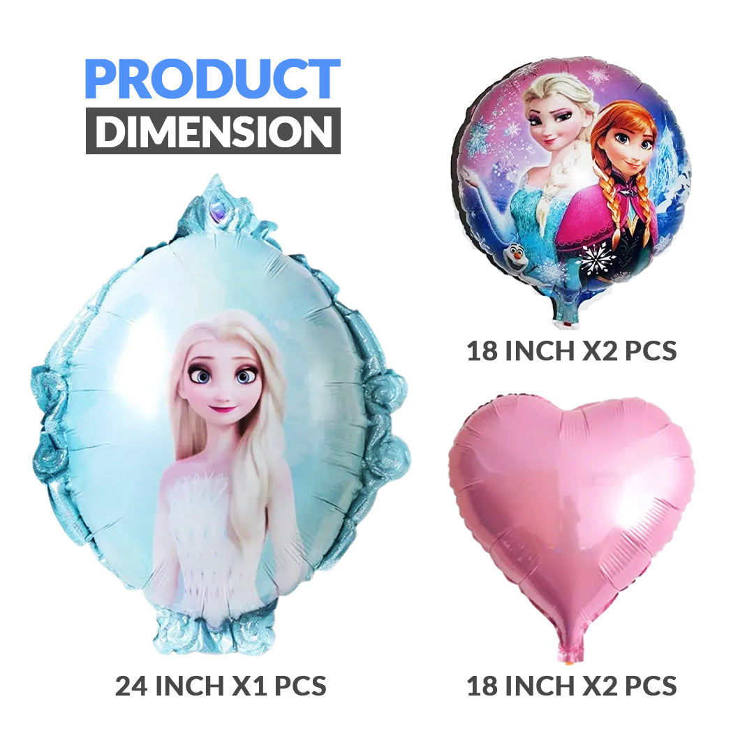 Frozen Foil Balloons - 5 pcs Set - Ardor UAE