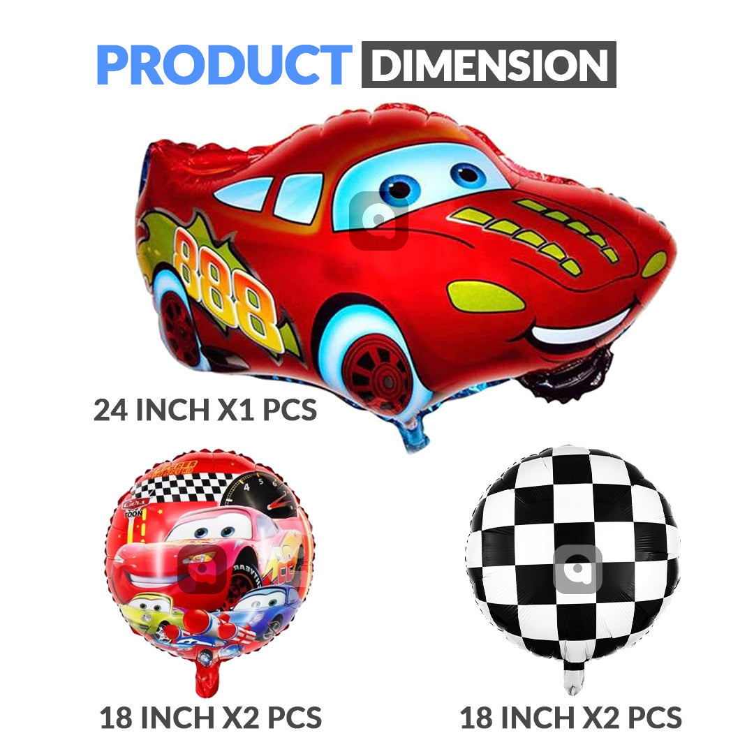 Car Foil Balloon - 5 pcs Set