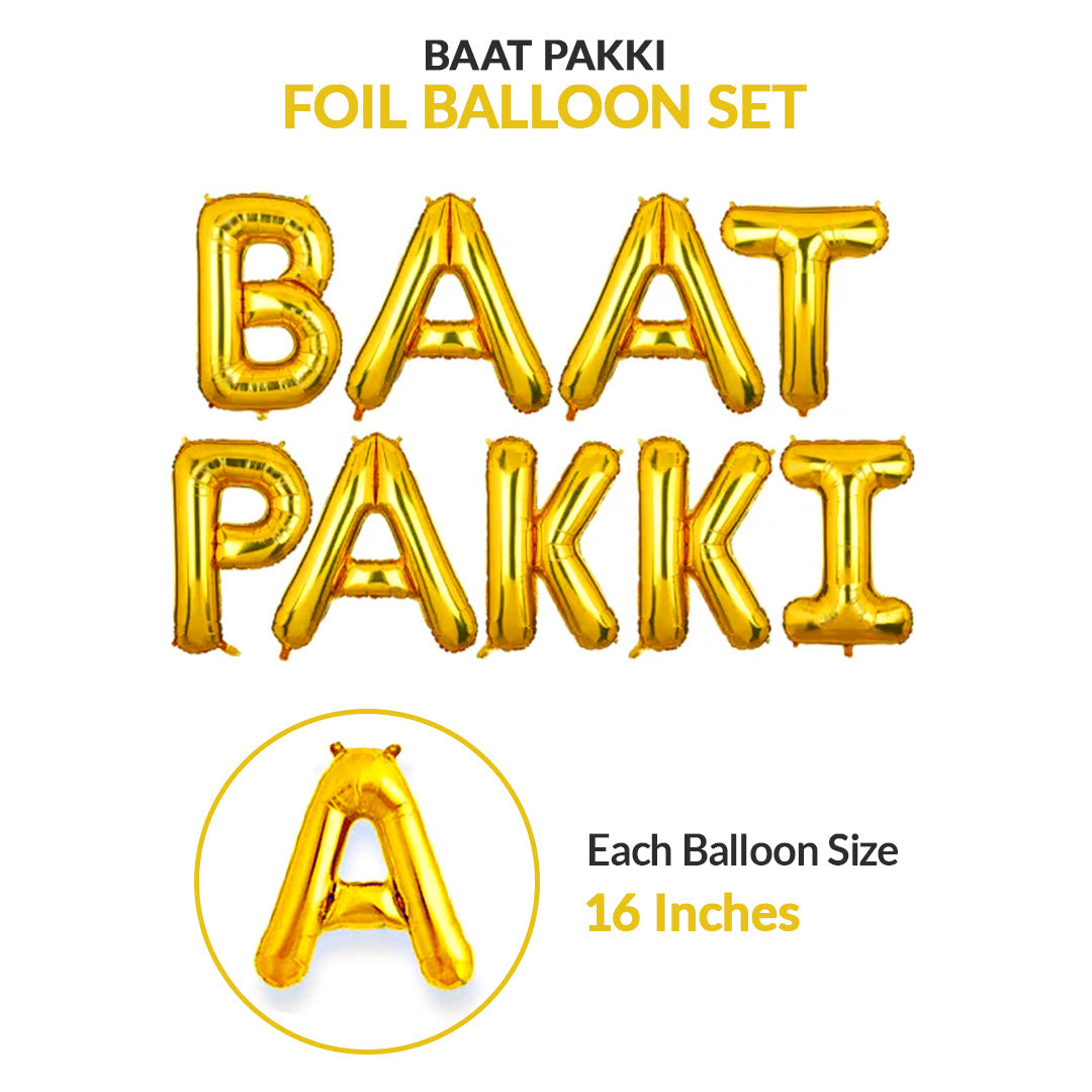 Baat Pakki Foil Balloons Set - Ardor