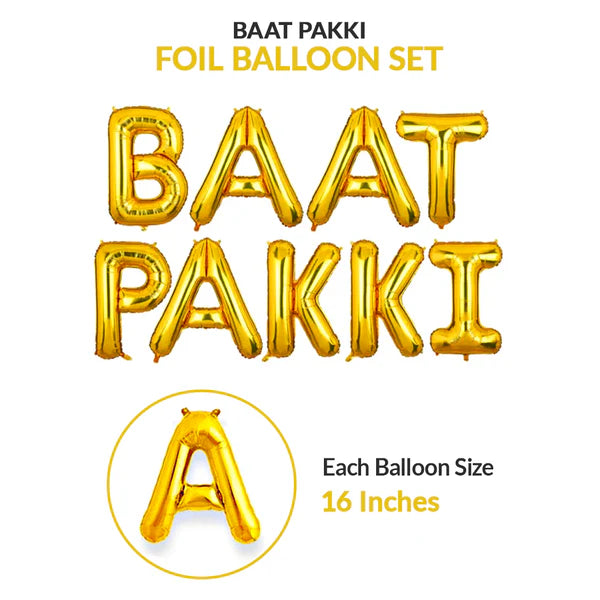 Baat Pakki Foil Balloons Set - Ardor UAE