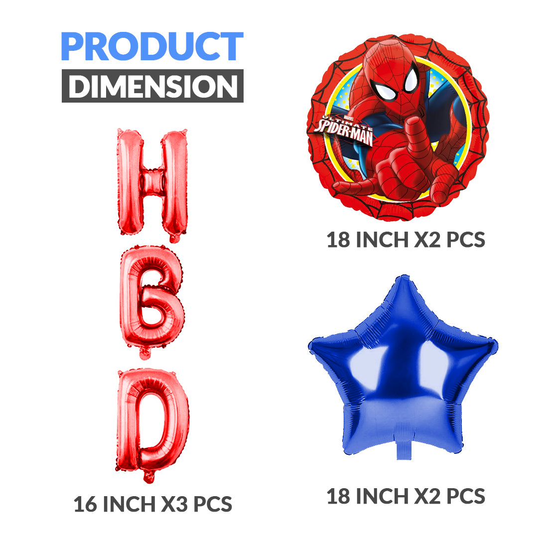 HBD Foil Balloons - 7 pcs foil balloons Set - Ardor UAE