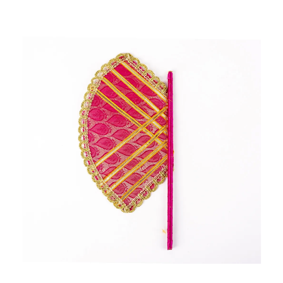 Jamawar Fancy Fan wedding Decor | Pack of 4  |