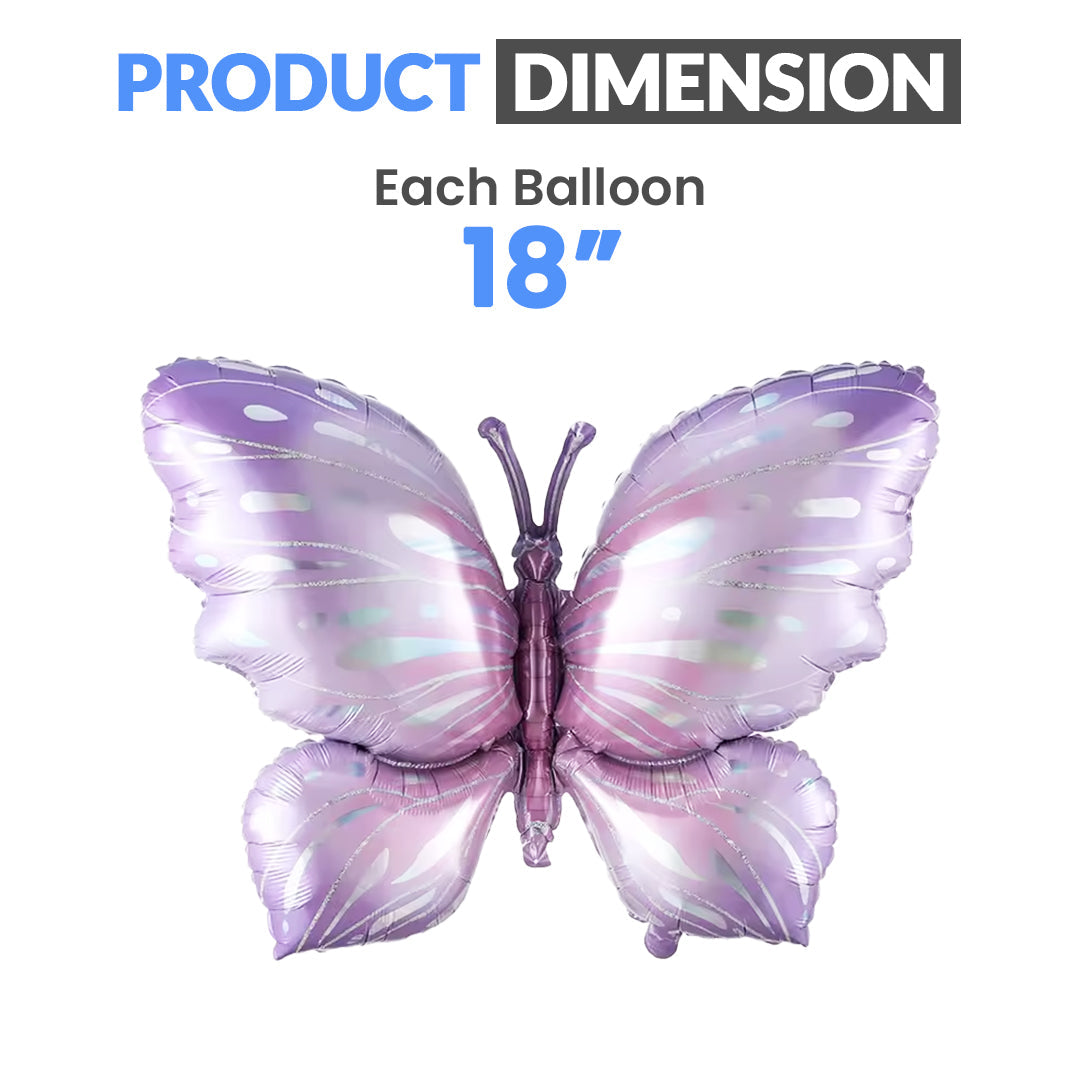 Butterfly 5 Pcs Foil Balloon - Ardor UAE