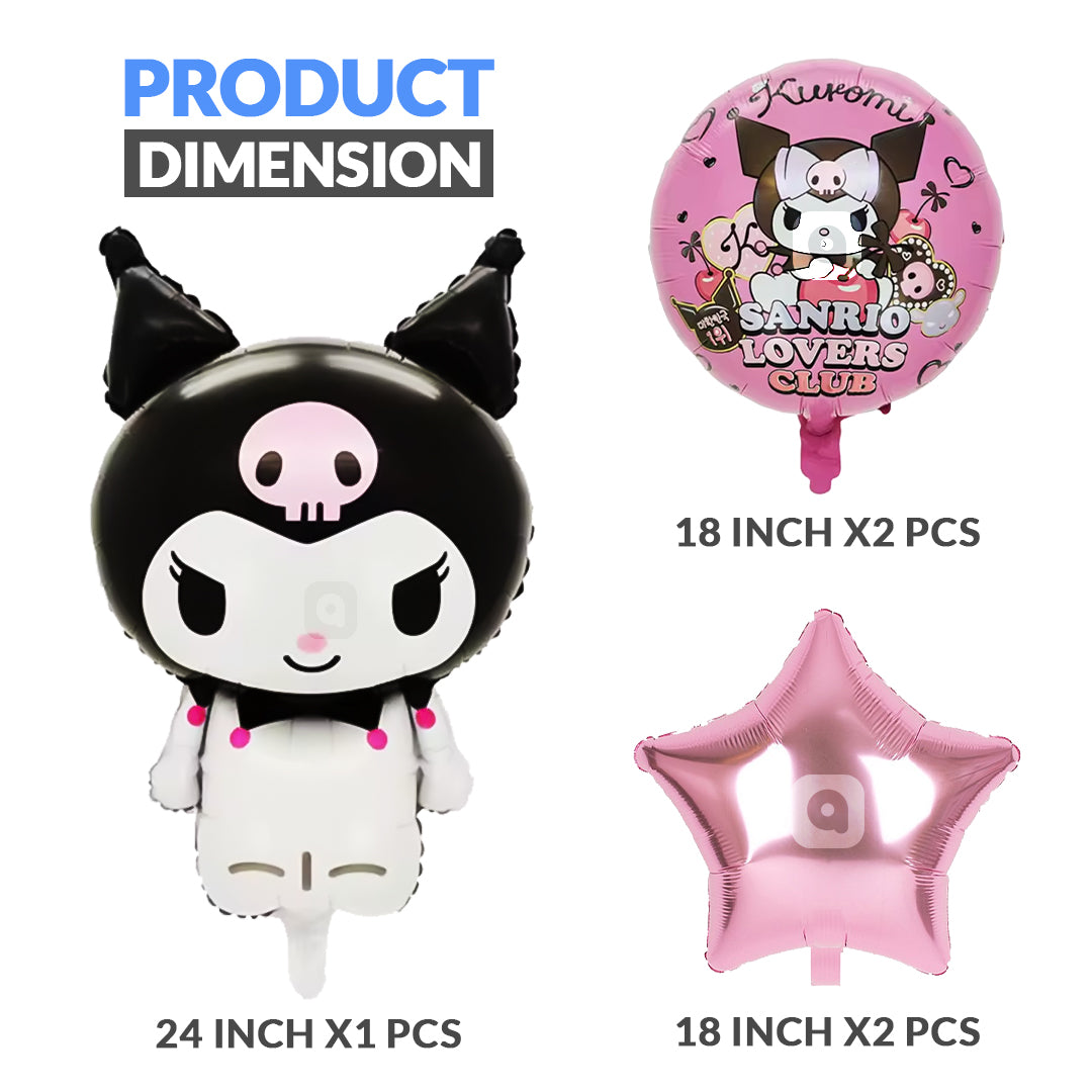 Sanrio Theme Foil Balloons for Kids Sanrio Birthday Party Decoration - Ardor UAE