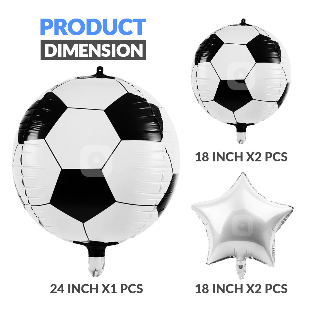 Football Foil Balloon - 5 Pcs Set - Ardor UAE