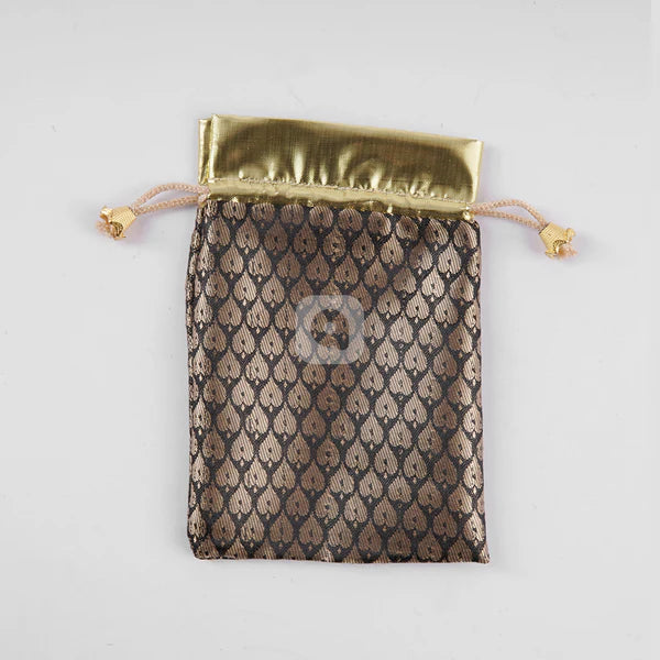 Pack of 50 Multi Color Jamawar Fabric Nikkah Pouches