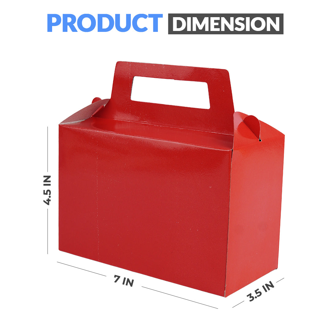 Pack of 10 - Red color Goodie Boxes - Wedding, Party & Gift Packaging – Ardor UAE