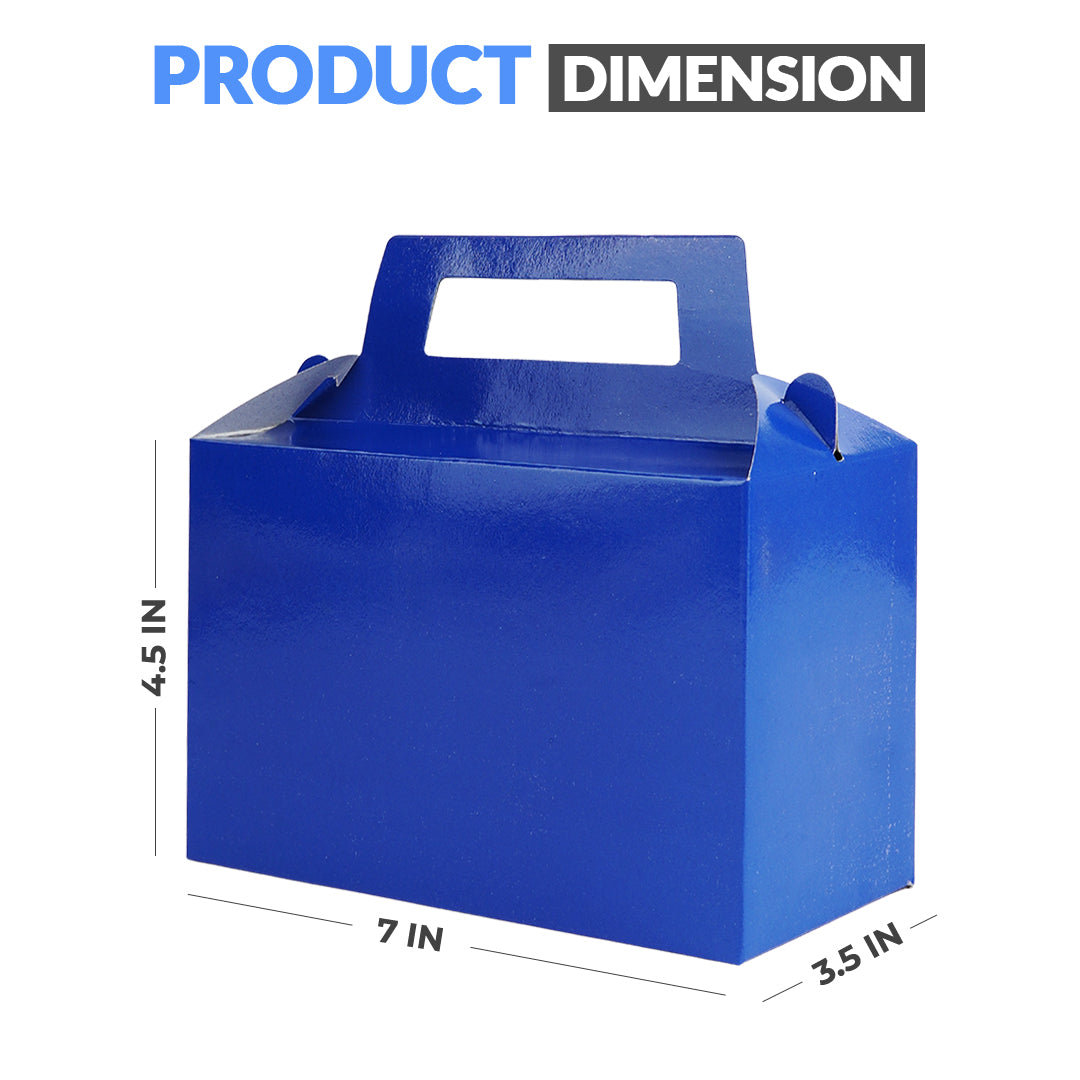Pack of 10 - Dark Blue Color Goodie Boxes - Wedding, Party & Gift Packaging – Ardor UAE