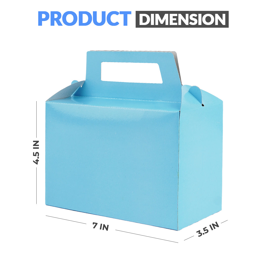 Pack of 10 - Light Blue Color Goodie Boxes - Wedding, Party & Gift Packaging – Ardor UAE