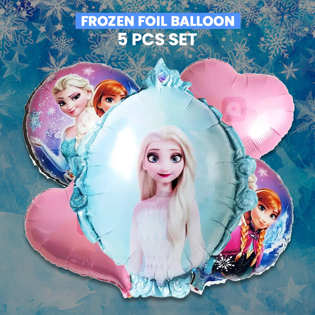 Frozen Foil Balloons - 5 pcs Set - Ardor UAE