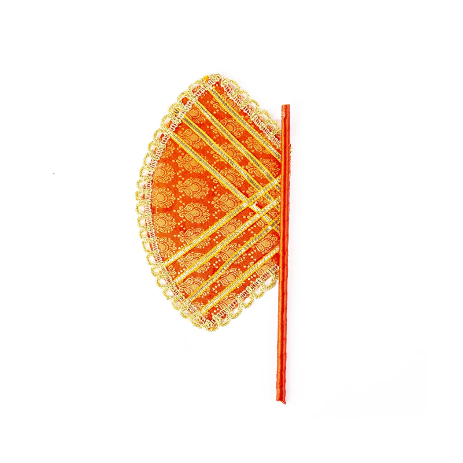 Jamawar Fancy Fan wedding Decor | Pack of 4  |